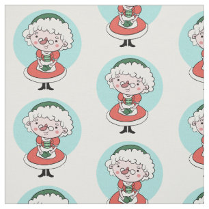 Tecido do costume da Sra. Claus