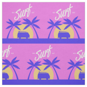 Tecido do costume do por do sol do surfista