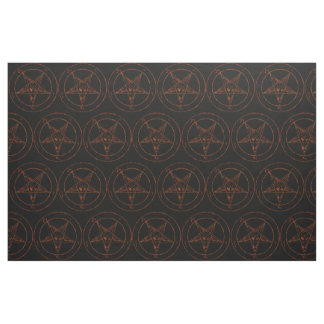 Tecido do Demon do Baphomet de Ferro Rusted