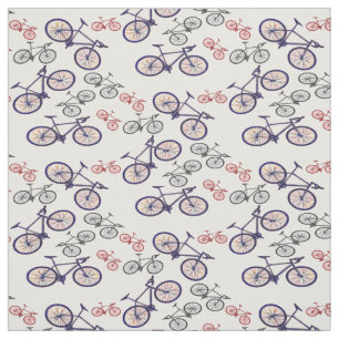 Tecido do design do impressão da bicicleta