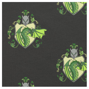 Tecido do dragão verde