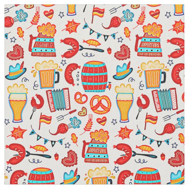 Tecido do Festival de Cerveja de Padrões do Oktobe (Detalhe)
