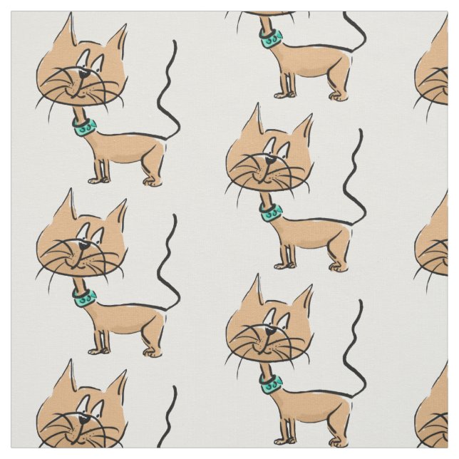 Tecido do gato dos desenhos animados (Modelo)