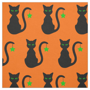 Tecido do gato preto