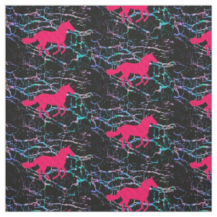 Tecido do Holograma de Cavalo Rosa