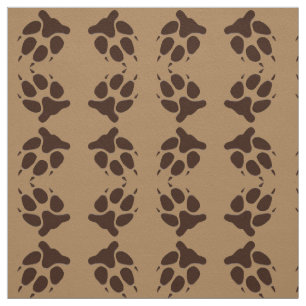 Tecido do impressão da pata do lobo