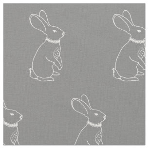 Tecido do impressão do coelho