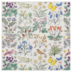 Tecido do jardim do Apothecary de Voysey
