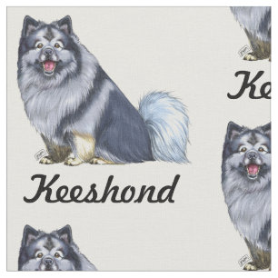 tecido do keeshond