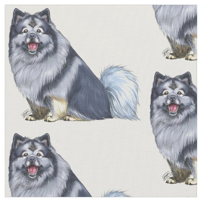 tecido do keeshond (Detalhe)