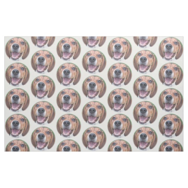 Tecido do lebreiro da cara a urrar aproximadamente (Fat Quarter)