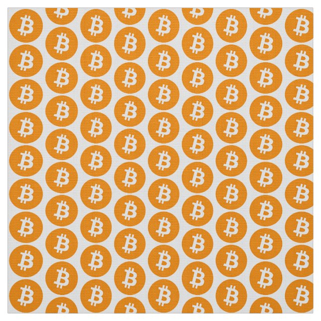 Tecido do logotipo de Bitcoin (Modelo)