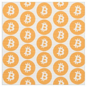 Tecido do logotipo de Bitcoin
