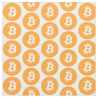 Tecido do logotipo de Bitcoin