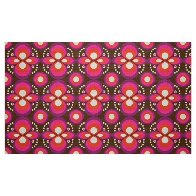tecido do modelo retrô na moda 70s (Fat Quarter)