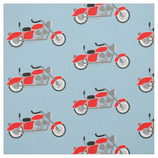 Tecido do motivo da motocicleta dos meninos