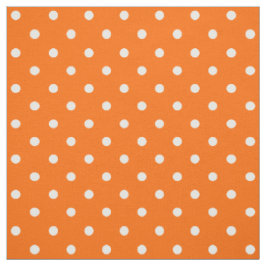 Tecido do Orange Bolinhas