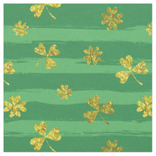 tecido do ouro de shamrocks