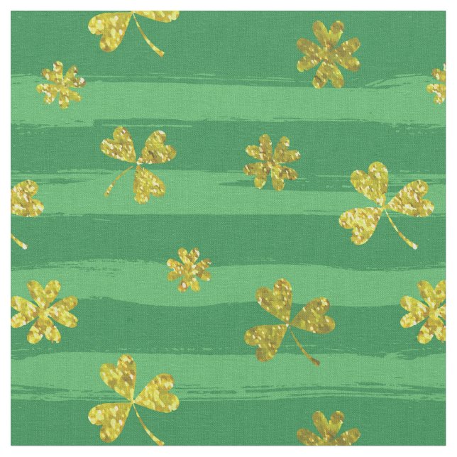 tecido do ouro de shamrocks (Detalhe)