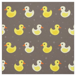 Tecido do padrão de patos de borracha