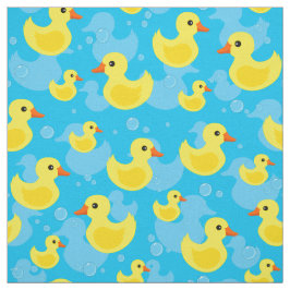Tecido do padrão de patos de borracha