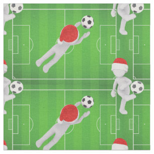 tecido do papai noel do futebol