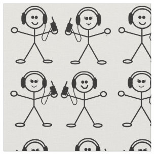 Tecido do Radio Stick Figures