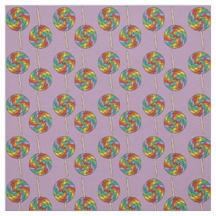 Tecido do Rainbow Lollipops