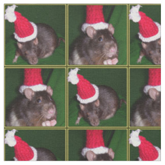 Tecido do rato do papai noel