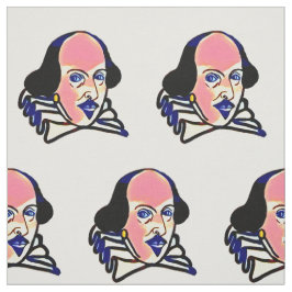 Tecido do retrato de Shakespeare - fundo branco