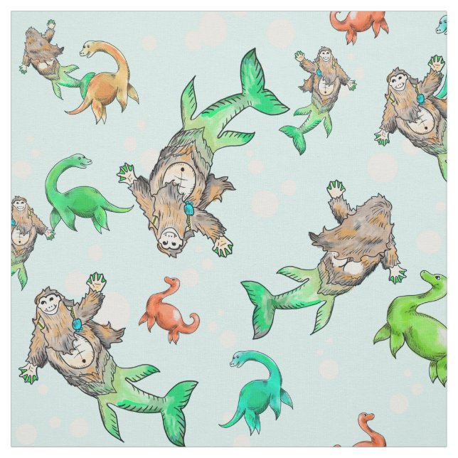 Tecido do sasquatch da sereia de Loch Ness (Modelo)