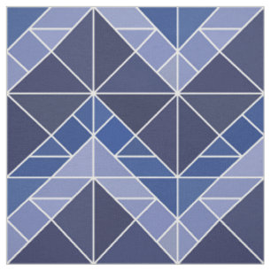 Tecido do Tangram do índigo
