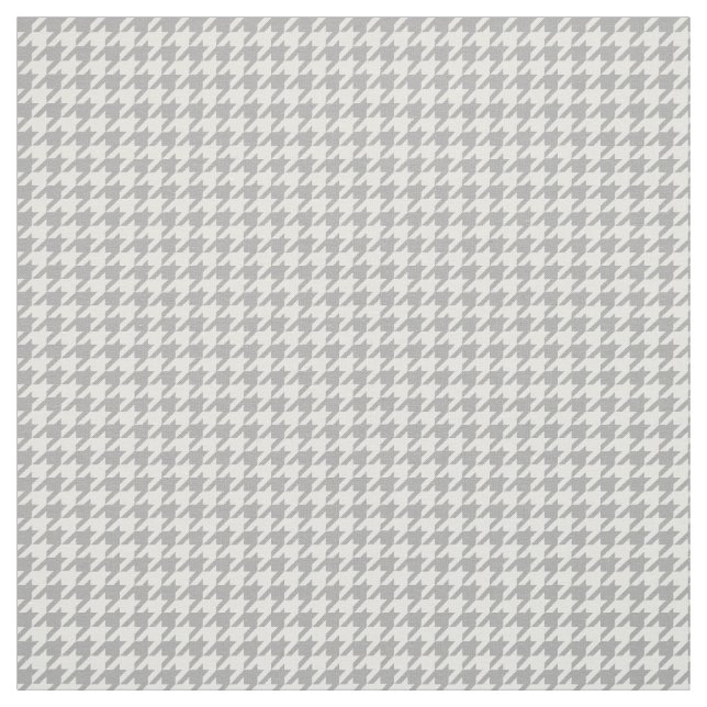 Tecido do teste padrão de Houndstooth do branco (Modelo)