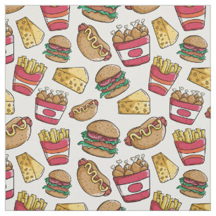 Tecido do teste padrão do fast food