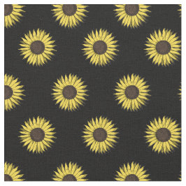 tecido do teste padrão do girassol