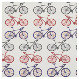 Tecido do teste padrão do impressão da bicicleta
