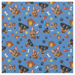 Tecido do teste padrão do Pinscher diminuto do Pi