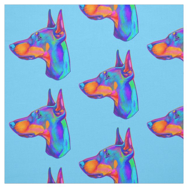 Tecido Doberman Pincher nas cores (Modelo)
