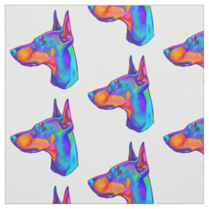 Tecido Doberman Pincher nas cores