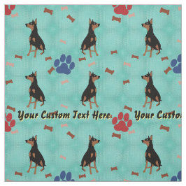 Tecido Doberman Pinscher - Personalizado