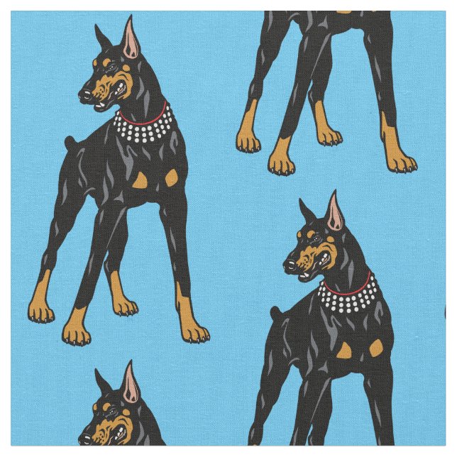 Tecido Dobermann ou Doberman Pinscher cão (Detalhe)