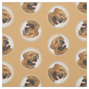 Tecido Dogue de Bordeaux Pintura Original Pet Dog