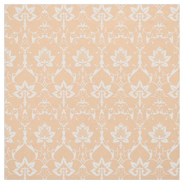 Tecido Doll-Scale Renaissance Damask, Sherbert Orange (Modelo)