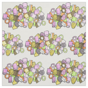 Tecido Dolly Mixture UK British Fondant Confection Candy