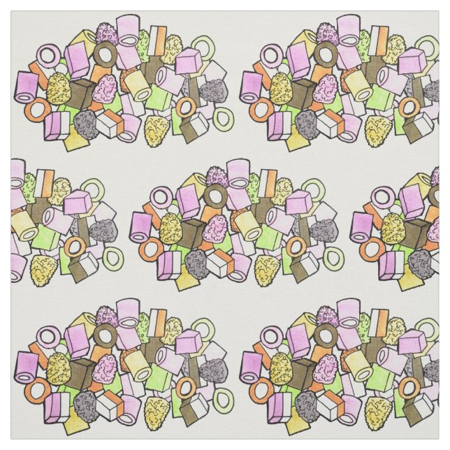 Tecido Dolly Mixture UK British Fondant Confection Candy (Modelo)