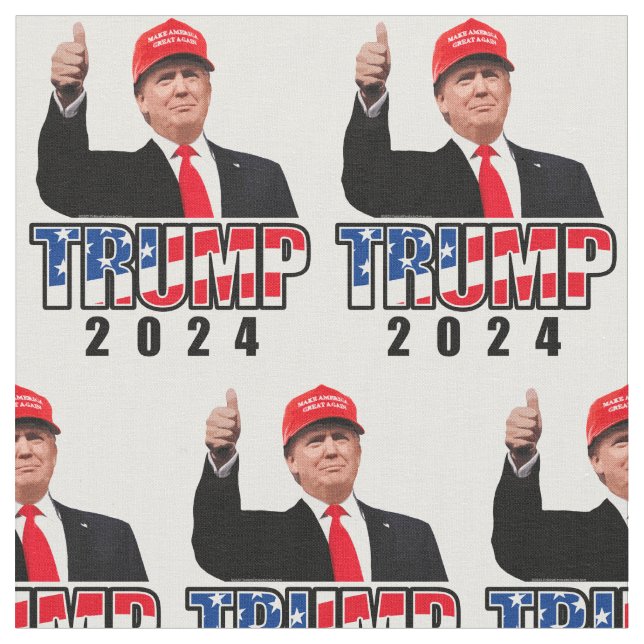 Tecido Dom Donald Trump 2024 (Detalhe)