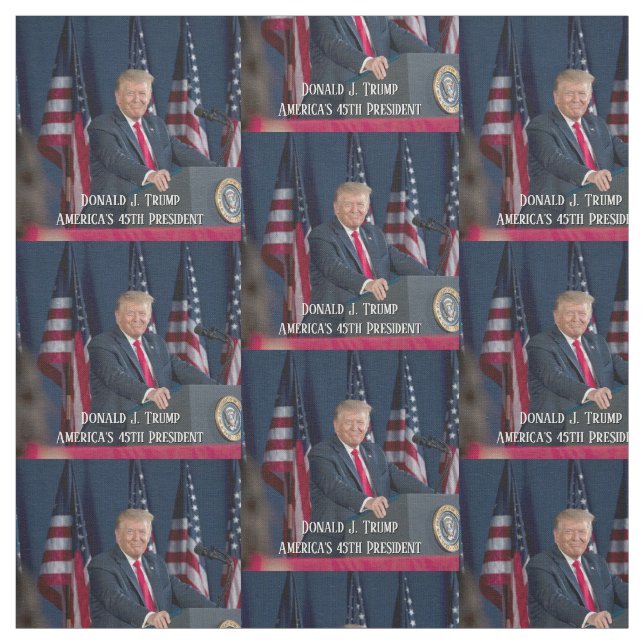 Tecido Donald J. Trump 45º Presidente Keepsaame (Modelo)