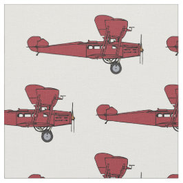 Tecido dos aviões do biplano do vintage