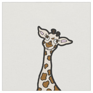 Tecido dos girafas do bebê em seguido