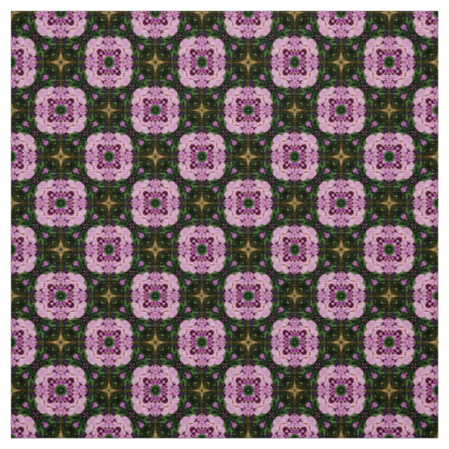 Tecido dos padrões verde e rosa do azulejo (Modelo)